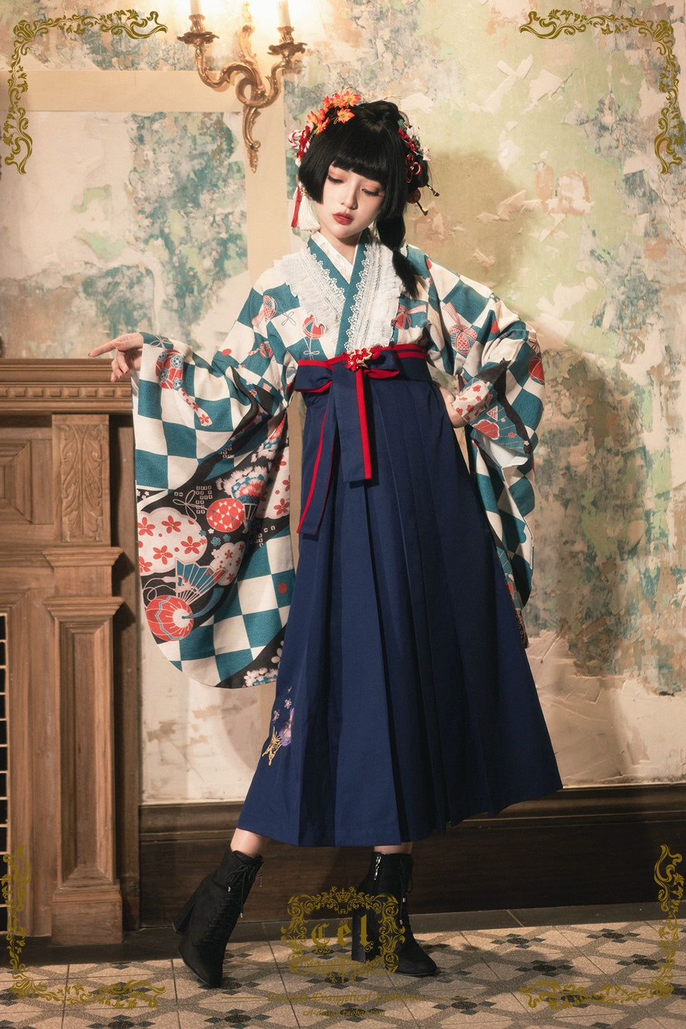 Weekend Offers That Excite (BFM)CEL Lolita~Wa Lolita Blouse Cat Play Handball Print Camellia Print Weekend Offers That Excite (BFM)CEL Lolita~Wa Lolita Blouse Cat Play Handball Print Camellia Print