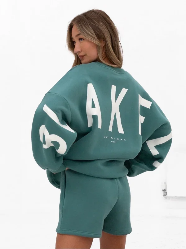 Weekend Deals to Make You Happy Isabel Oversized Sweater - Dusty Teal