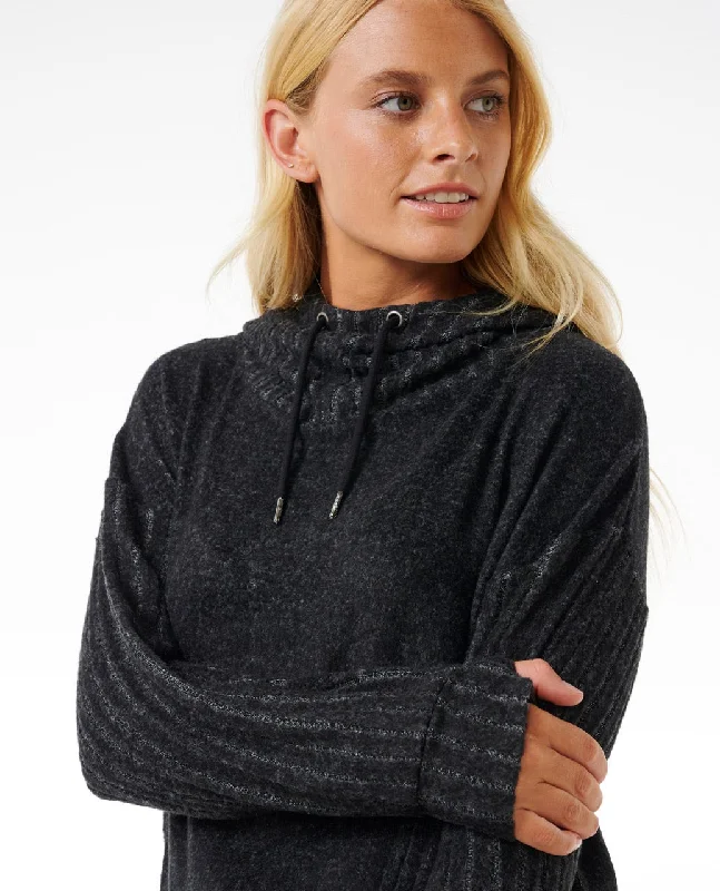 Mega Sale Rip Curl Cosy Hooded Sweatshirt-Black Marle