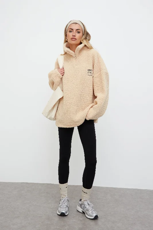Overstock Sale WKND HIGH NECK BORG JUMPER
