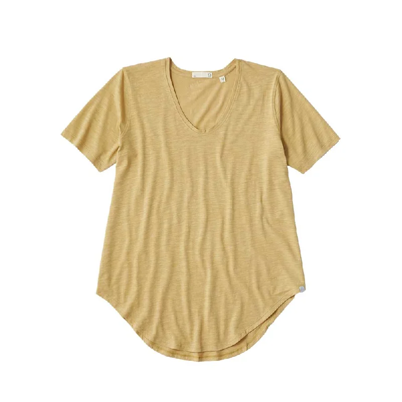 Limited Time Discount Tasc Womens Longline Boyfriend T-Shirt - Camel Slub
