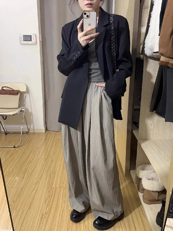 Weekend Deals That Spark Black suit jacket for women oversize design       S3475