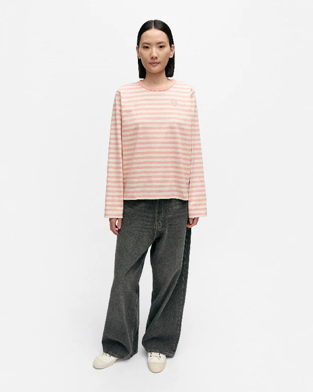 Value Deals Kioski Tasaraita Relaxed Long Sleeve Top
