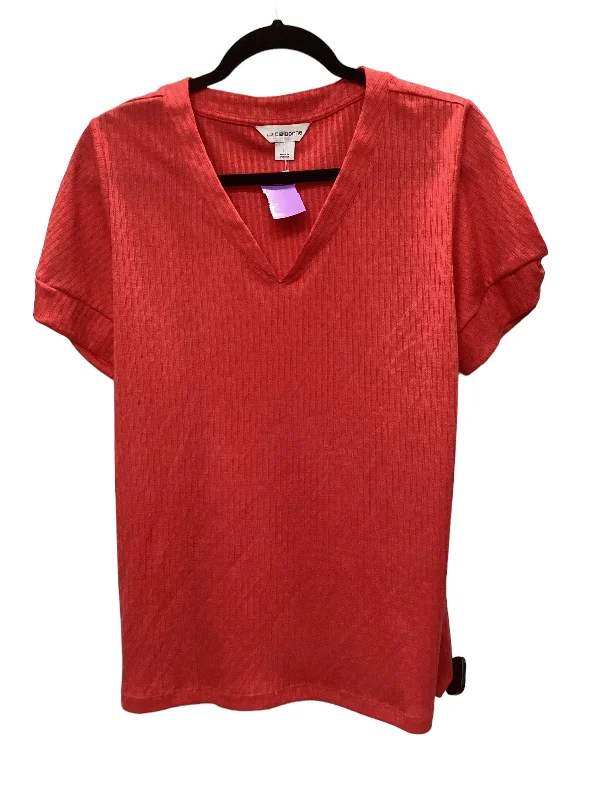 Unbeatable Prices Coral Top Short Sleeve Liz Claiborne, Size L