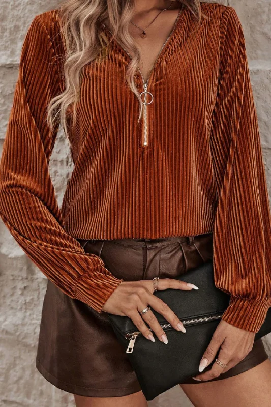 Weekend Flash Sale Half Zip Long Sleeve T-Shirt