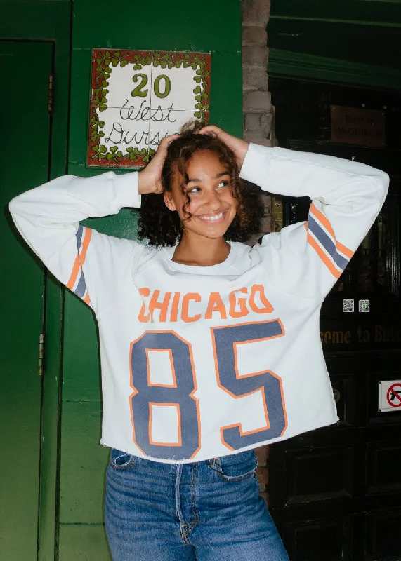 Epic Value Chicago 85 Crop Crewneck - White