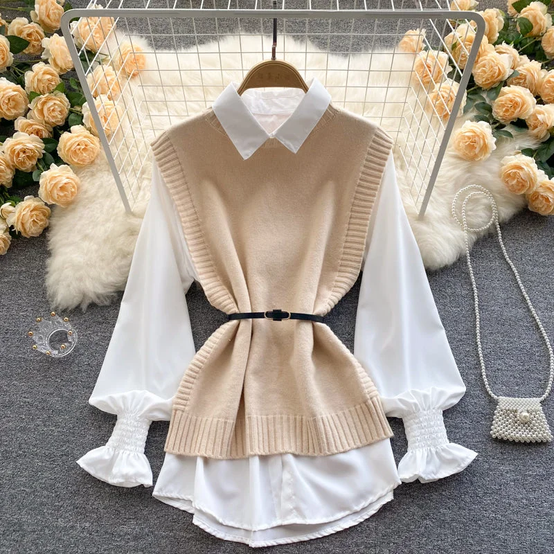 Don't Delay Cute two-piece long sleeve top   S527