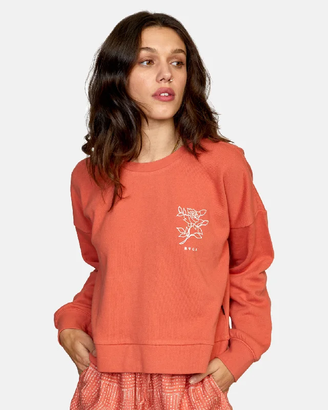 Grand Opening Sale Meadow Pullover Sweatshirt - Peach