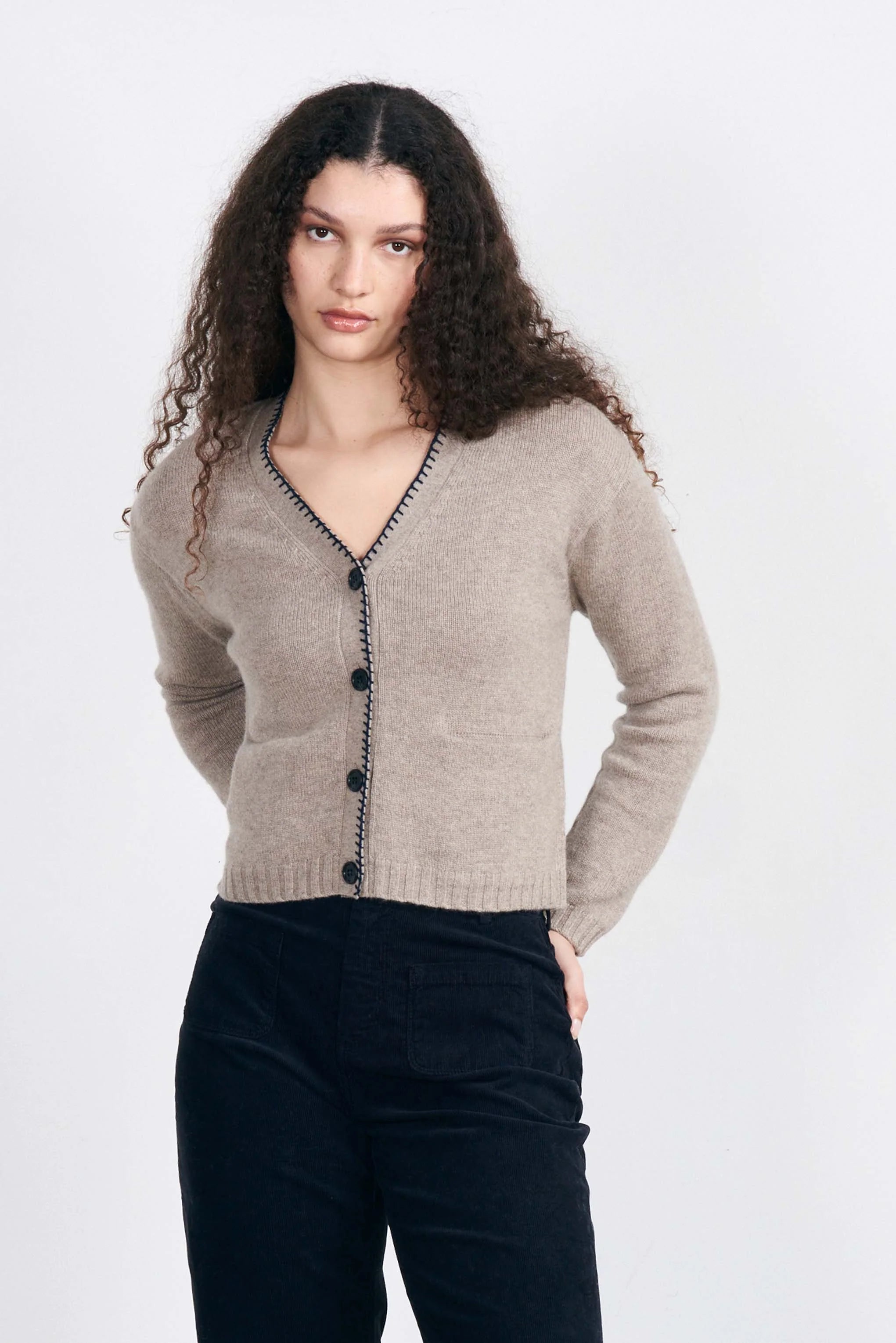 Super Bargain Blanket Stich Cardigan
