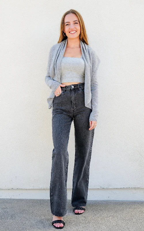 Unbeatable Prices Light Grey Organic Cardigan
