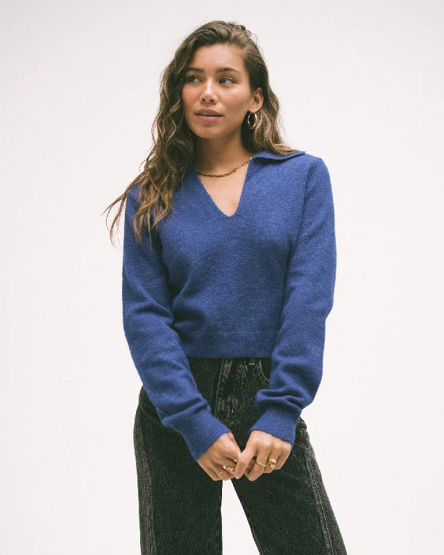 Today's Deal TILTIL Yal Polo Strickpullover Kobaltblau Einheitsgröße