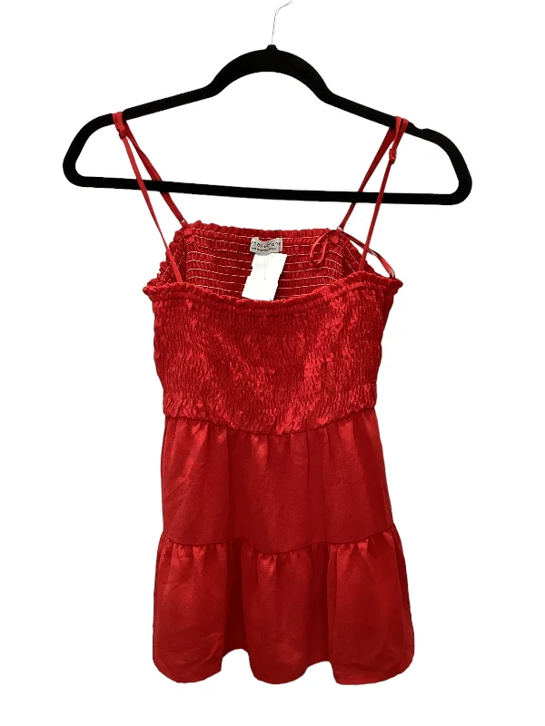Reduced Price Red Top Sleeveless Paper Crane, Size M