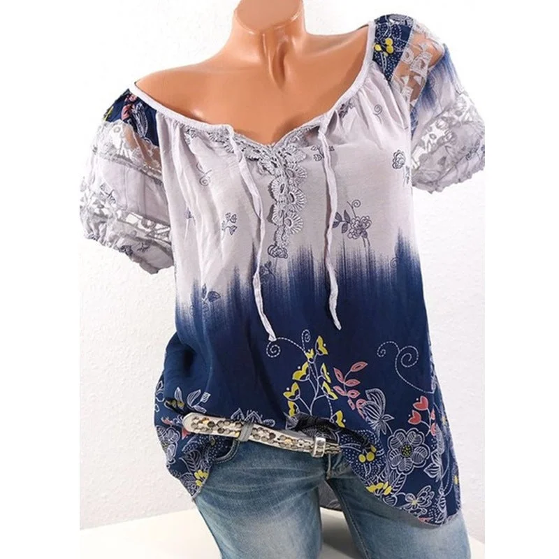 Weekend Savings Fiesta Lace-Up Printing Wholesale T Shirts
