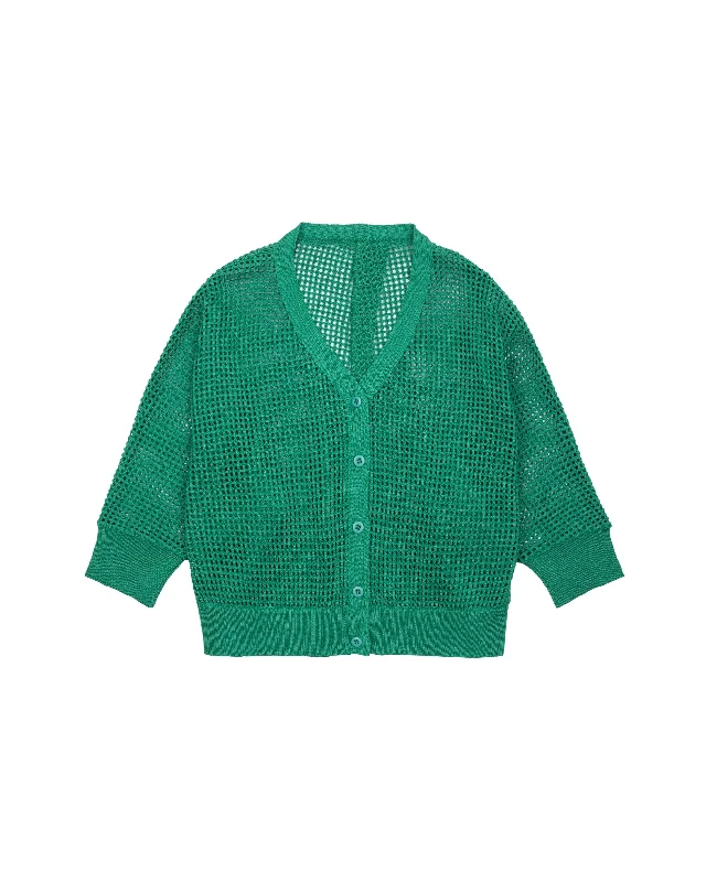 Don't Wait Color Cotton Poly Cardigan