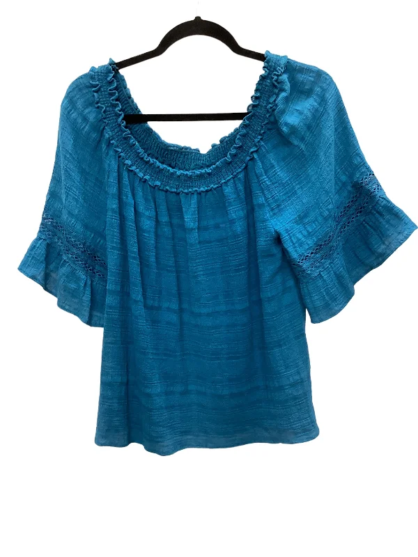 Weekend Discounts to Delight Top Short Sleeve By Max Studio  Size: L