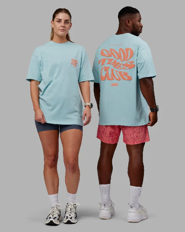 Final Markdown Unisex Good Times Heavyweight Tee Oversize - Columbia-Mellow Peach