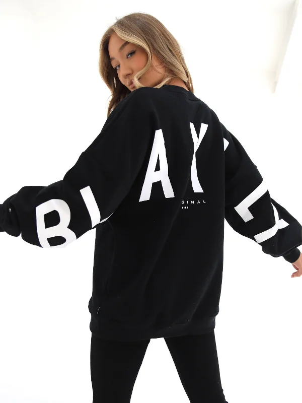 Weekend Savings Spectacular Isabel Oversized Sweater - Black
