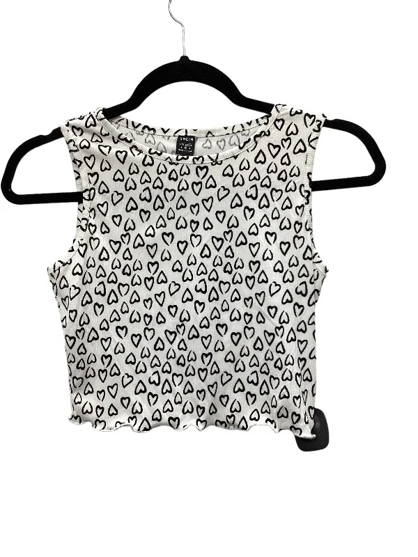 Weekend Discounts to Relish Black & White Top Sleeveless Shein, Size S