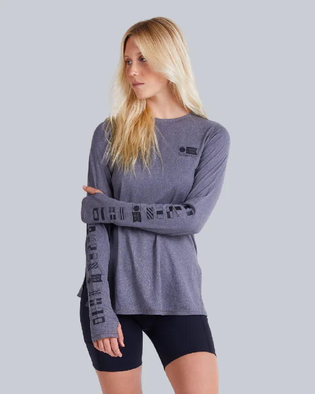Don't Wait Thrill Seekers Crew Sunshirt - Charcoal