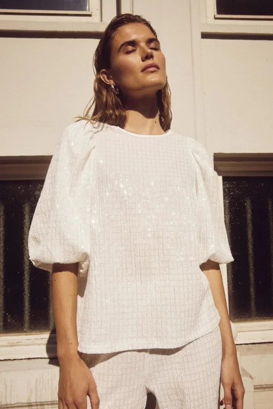 Year-End Sale Noella - Shelly Blouse - 028 White
