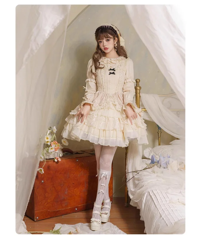 Weekend Specials to Enjoy With PUJI~Music Box~Classic Lolita JSK Suit Ballet Cake Skrit Weekend Specials to Enjoy With PUJI~Music Box~Classic Lolita JSK Suit Ballet Cake Skrit