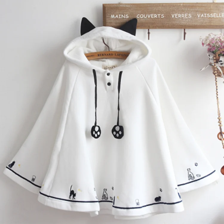 Today Only Cute Cat Hoodie Cloak AD12768