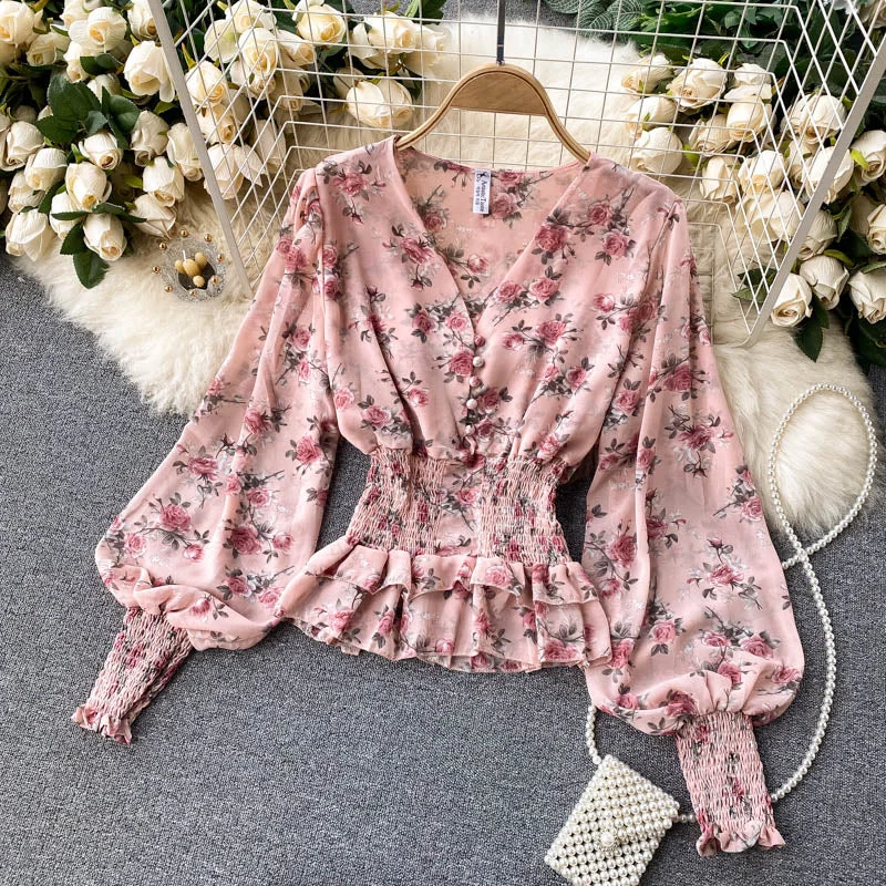 Today's Deal Cute Printed Long Sleeve Top     S136