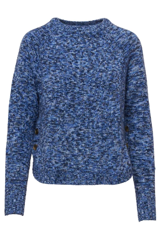 Act Now Tweed Buttoned Shirttail Crew