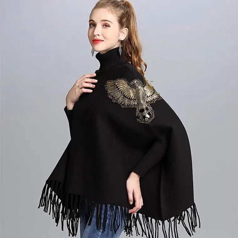 Bonus Offer Moonlight Tassel Embellished Capes