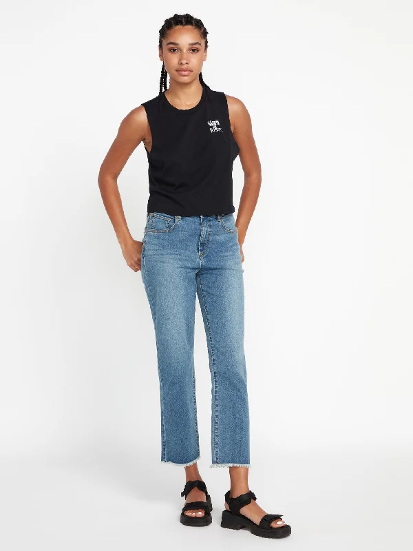Weekend Discounts to Enjoy Stone Step Hirise Pants - Jasper Blue