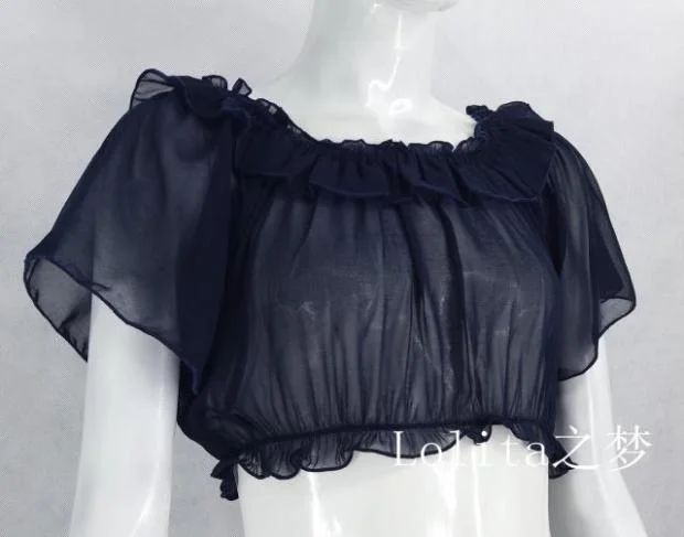 Major Deal Sweet Angel~Daily Lolita Flutter Sleeve Shirt Multicolors
