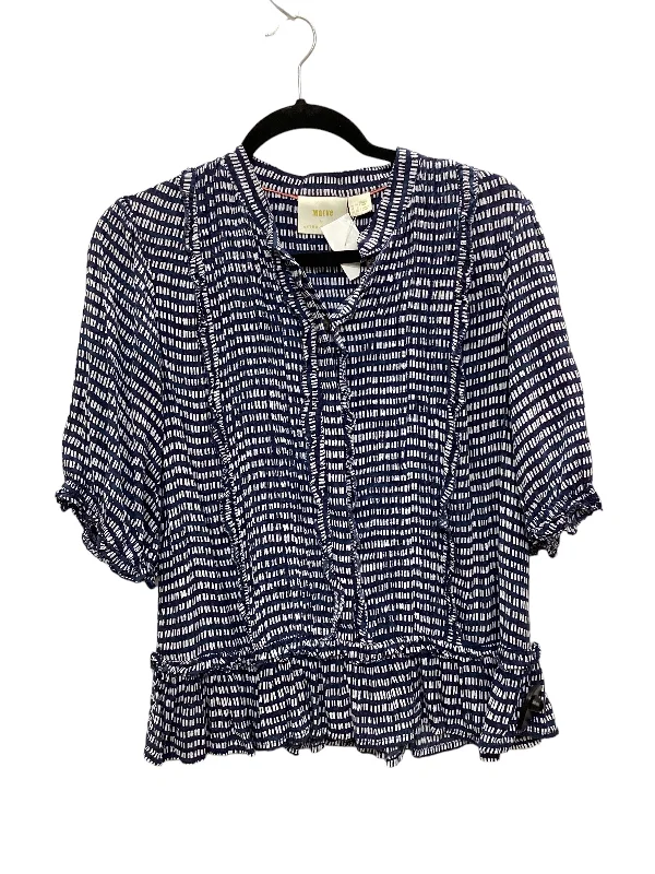 Weekend Deal Blue Top Short Sleeve Maeve, Size M