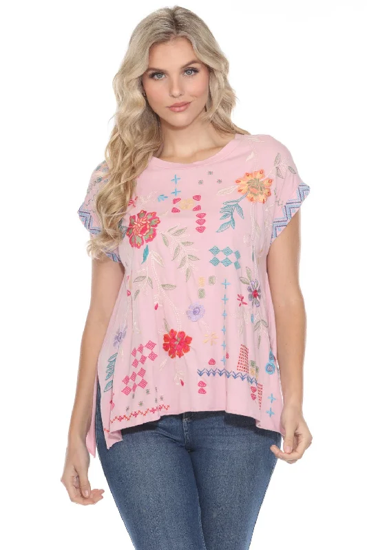 Weekend Specials to Love Johnny Was Katie Relaxed Drape Cotton Tee J13524 *