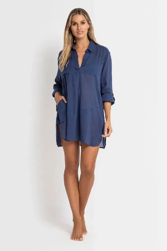 Value Deals Sunseeker Resort Painters Shirt Denim