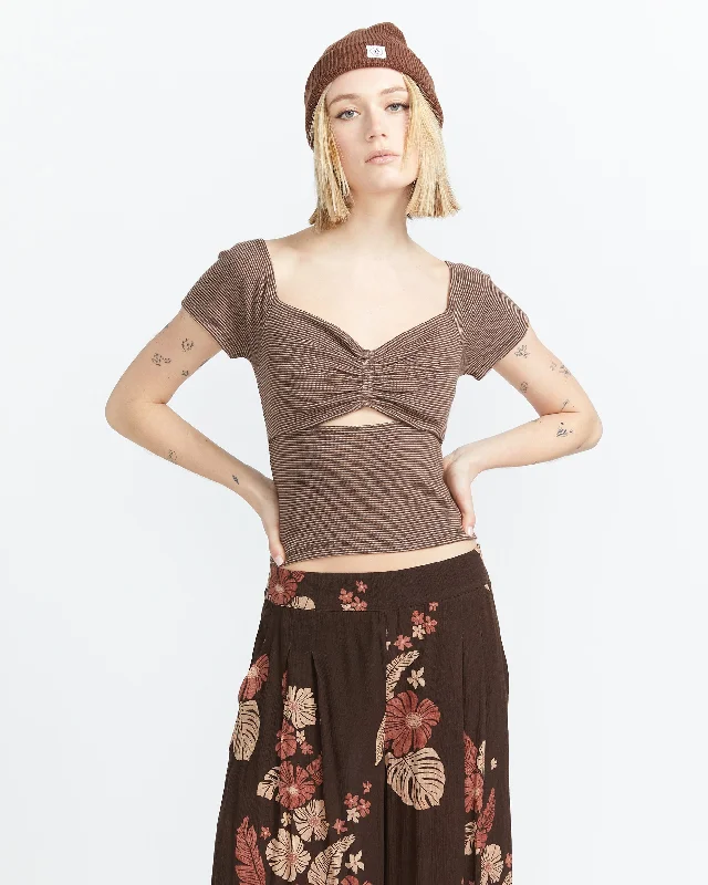 Clearance Event Fleurmaid Top - Bear Brown