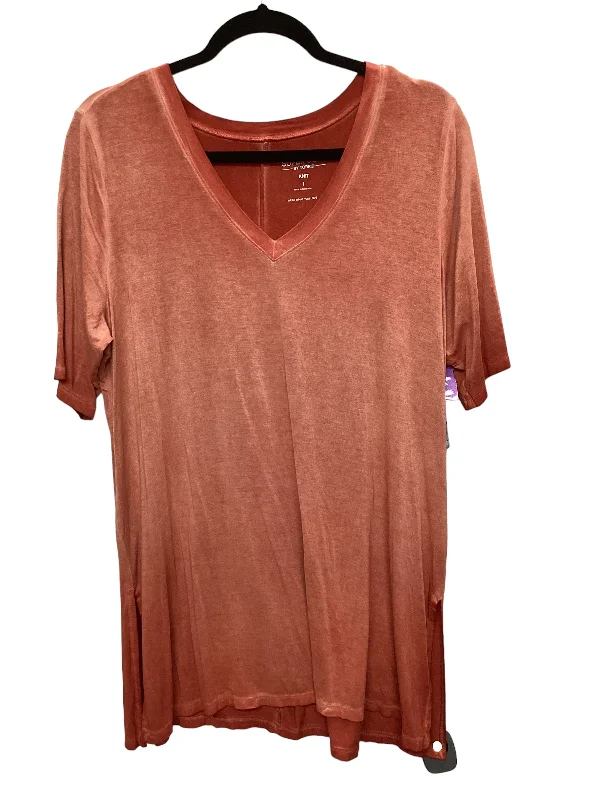 Limited Time Offer Orange Top Short Sleeve Torrid, Size 1x