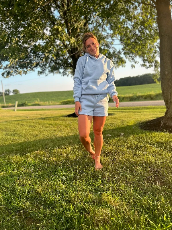 Weekend Specials Just for You The Keagan  Sweat Set-Baby Blue
