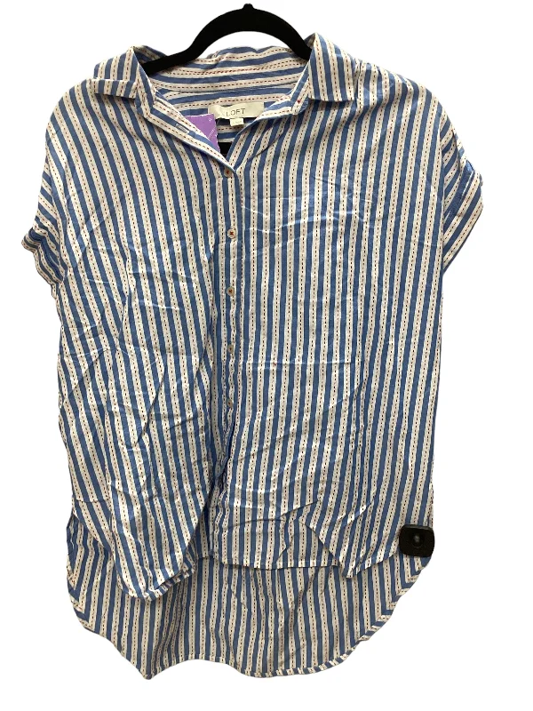 Today’s Special Blue & Red & White Top Short Sleeve Loft, Size S