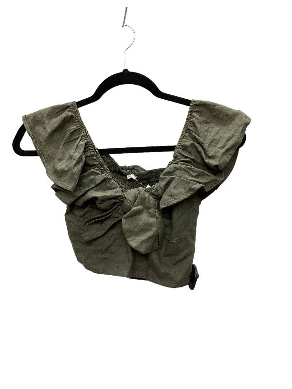Weekend Special Green Top Sleeveless Clothes Mentor, Size Xs