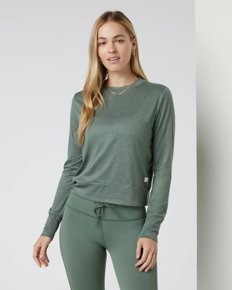 Price Meltdown Daydream Crew Top in Marsh Heather
