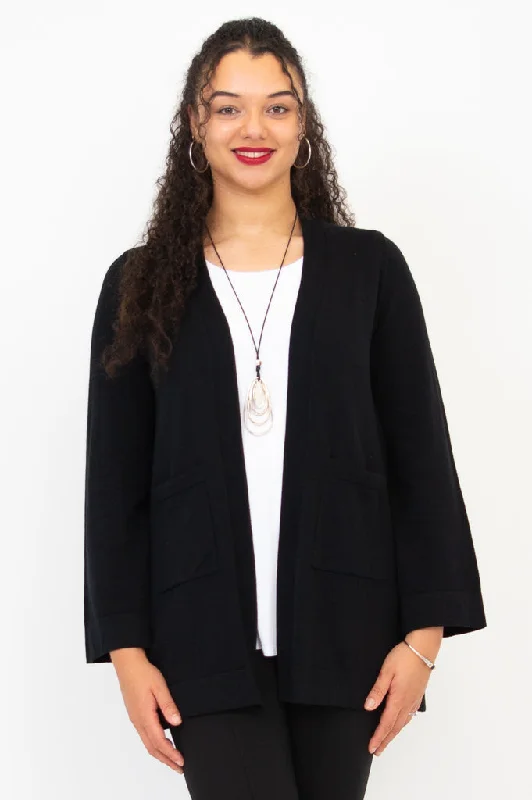 Clearance Sale Dallas Cardigan, Black, Cotton