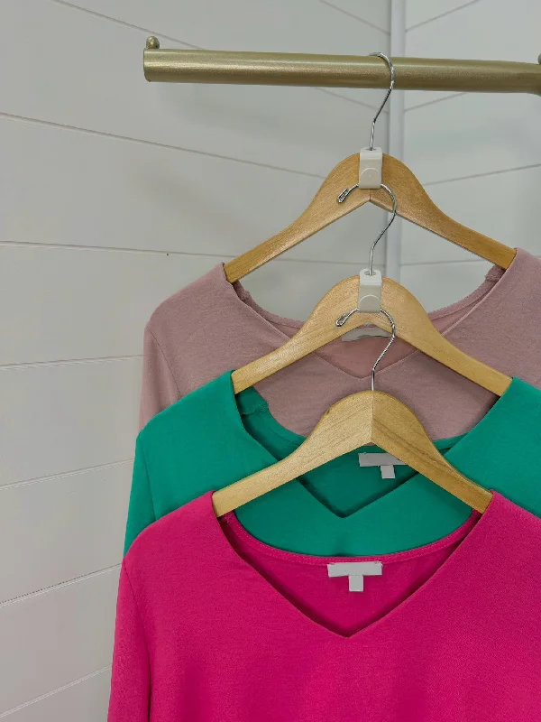 New Deals All Yours Basic Long Sleeve Top