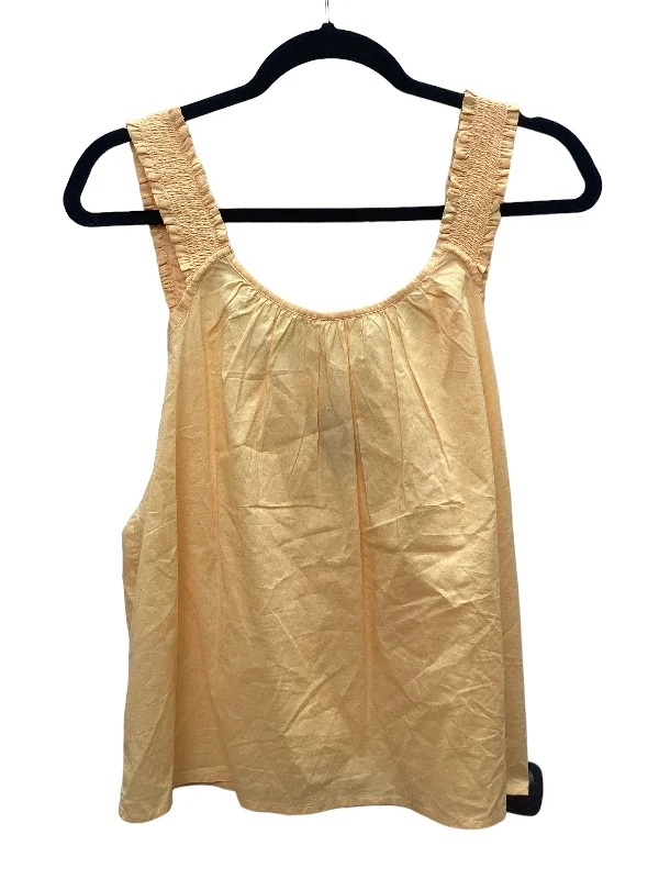 Weekend Offers That Delight Orange Top Sleeveless Gap, Size M