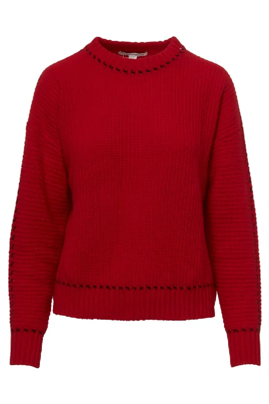Must-Have Deals Contrast Stitch Shaker Crew