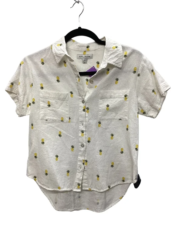 Instant Discount Multi-colored Top Short Sleeve Clothes Mentor, Size S