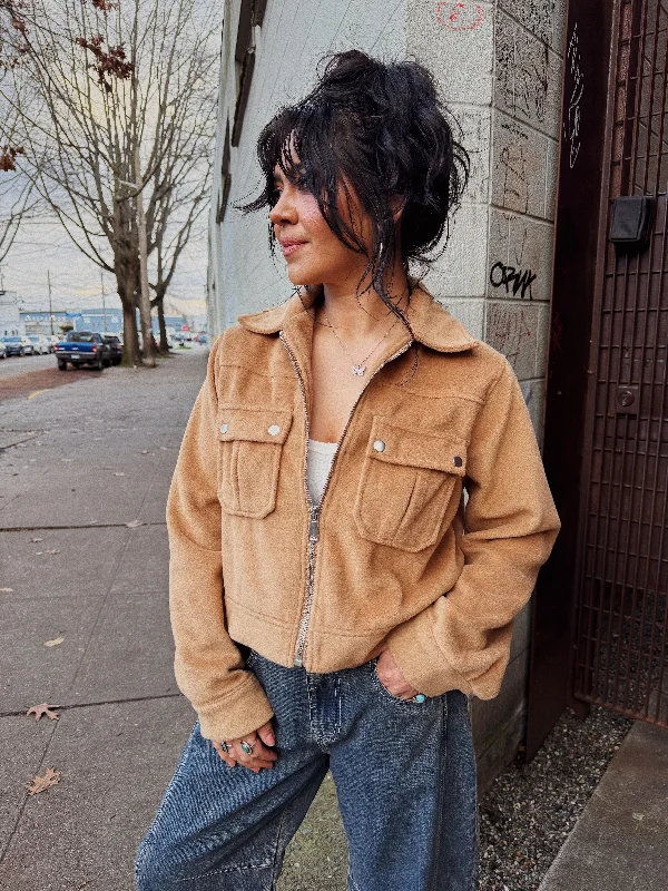 Unmissable Offer Hayden Brushed Crop Jacket