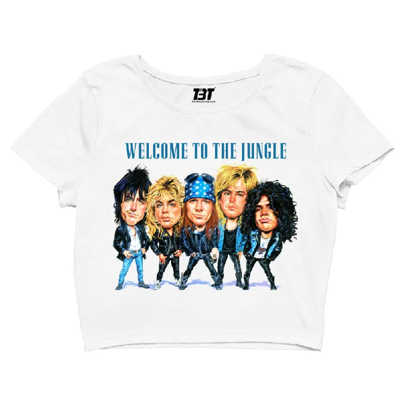 Deal Mania Guns N' Roses Crop Top - Welcome To The Jungle