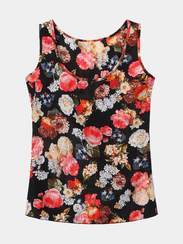 Quick Sale Custom Floral Print Tank Top
