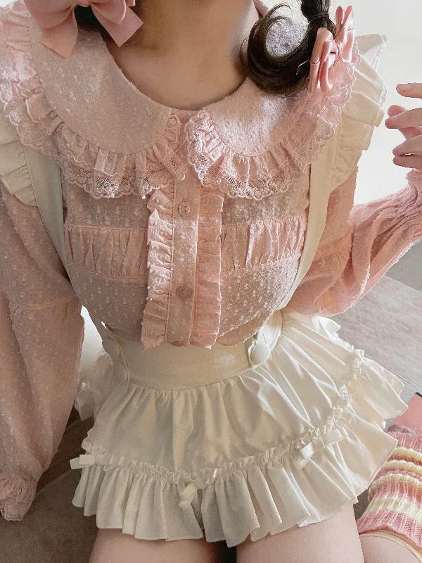 Amazing Deals MIST~Tianmi~Sweet Lolita Blouse Long Sleeve Doll Collar Thin Shirt
