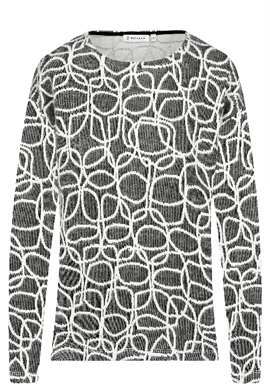 YEAR-End Clearance Swirl Print Soft Touch Top